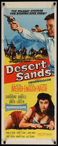 7k076 DESERT SANDS insert '55 with the howling fury of a thousand sandstorms, they struck!