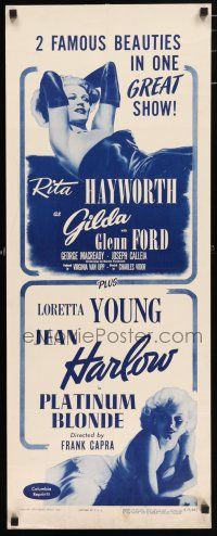 7k123 GILDA/PLATINUM BLONDE insert '50 sexy famous beauties Jean Harlow & Rita Hayworth!