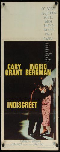 7k162 INDISCREET insert '58 Cary Grant & Ingrid Bergman, directed by Stanley Donen!