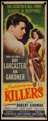 7k180 KILLERS insert R56 art of Burt Lancaster & sexy Ava Gardner, from Ernest Hemingway's story!
