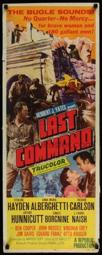 7k190 LAST COMMAND insert '55 Sterling Hayden & Anna Maria Alberghetti at the Alamo!