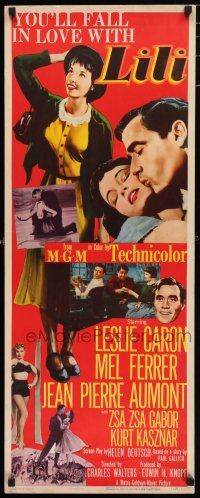 7k199 LILI insert '52 you'll fall in love with sexy young Leslie Caron, full-length art!