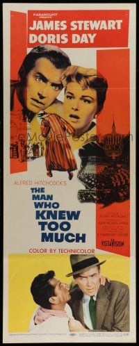 7k225 MAN WHO KNEW TOO MUCH insert '56 James Stewart & Doris Day, directed by Alfred Hitchcock!
