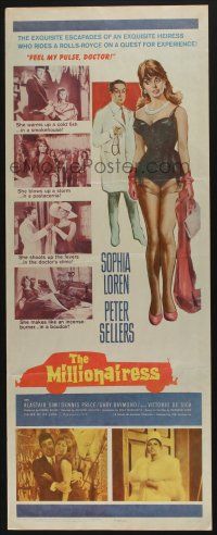 7k234 MILLIONAIRESS insert '60 beautiful Sophia Loren is the richest girl in the world, Sellers!
