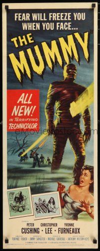 7k245 MUMMY insert '59 Terence Fisher Hammer horror, Wiggins art of Christopher Lee as the monster!