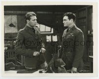 7m110 ACE OF ACES 8x10.25 still '33 Richard Dix staring intently at Ralph Bellamy in uniform!