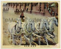 7m021 BEN-HUR color 8x10 still #7 '60 best image of Charlton Heston in chariot race, classic epic!