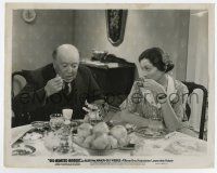 7m159 BIG HEARTED HERBERT 8x10 still '34 amused Aline MacMahon watches Guy Kibbee eating sloppily!