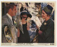 7m016 BREAKFAST AT TIFFANY'S color 8x10 still '61 Audrey Hepburn between Peppard & Patricia Neal!