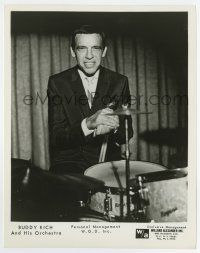 7m197 BUDDY RICH 8x10.25 music publicity still '50s great portrait of the famous jazz drummer!