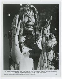 7m215 CARRIE 8x10.25 still '76 best close up of Sissy Spacek covered in blood at the prom!