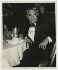 7m216 CARY GRANT 8x10 still '60s close up wearing tuxedo at a party after the Academy Awards!