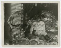 7m334 EMPEROR JONES 8x10.25 still '33 Paul Robeson on bed stares at Dudley Digges in pith helmet!