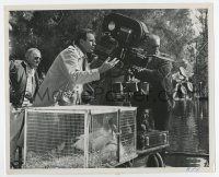 7m342 EVERYTHING'S DUCKY 8.25x10 candid still '61 director Don Taylor checks camera before filming!