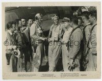 7m366 FLYING LEATHERNECKS 8x10.25 still '51 John Wayne, Robert Ryan & men smile at William Harrigan!