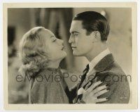 7m383 GAY BRIDE 8x10 still '34 romantic c/u of Chester Morris about to kiss sexy Carole Lombard!