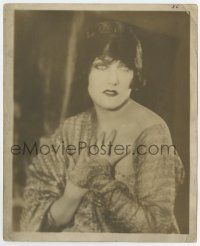 7m404 GLORIA SWANSON deluxe 8x10 still '20s wonderful close up in cool outfit with bare shoulder!