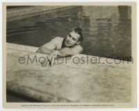 7m423 GREAT GATSBY 8x10 still '49 Alan Ladd as Jay Gatsby swimming in pool, F. Scott Fitzgerald!