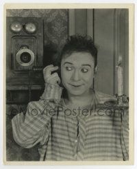7m459 HIS NEW MAMMA 8.25x10 still '24 c/u of Harry Langdon w/old phone from 3sh by George Cannons!