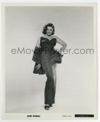 7m515 JANE RUSSELL 8.25x10 still '56 in sexy dress with hand on hip in The Revolt of Mamie Stover!