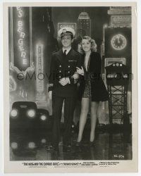 7m559 KING & THE CHORUS GIRL 8x10.25 still '37 Joan Blondell & Gravet by Paris art background!