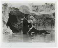 7m573 LA DOLCE VITA 8x10 still '61 sexy Anita Ekberg & Marcello Mastroianni in water, Fellini!