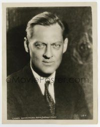7m616 LIONEL BARRYMORE 8x10.25 still '30s great head & shoulders portrait wearing suit & tie!