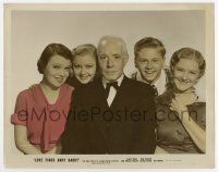 7m054 LOVE FINDS ANDY HARDY color-glos 8x10 still '38 Mickey Rooney, Lewis Stone & family posing!