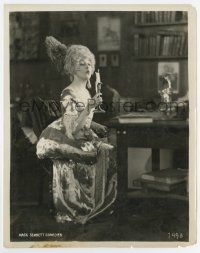 7m639 MABEL NORMAND 8x10 still '20s blowing out candle in period costume in a Mack Sennett Comedy!