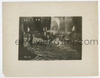 7m661 METROPOLIS 8x10 still '27 great image of crowd in flooded street by huge gong, Fritz Lang!