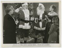 7m684 NEVER SAY GOODBYE 8x10.25 still '46 Errol Flynn & Donald Woods fighting in Santa suits!