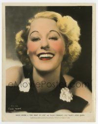 7m072 ONE NIGHT OF LOVE color 8x10 still '34 head & shoulders smiling c/u of pretty Grace Moore!