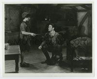 7m725 PRINCE & THE PAUPER 8x10 still '37 real prince Bobby Mauch with sword knighting Errol Flynn!