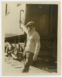 7m743 RED LIGHTS candid deluxe 8x10 still '23 Griffith is a brakeman in absense of regular crew!