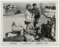 7m750 REVENGE OF THE CREATURE 8x10.25 still '55 Agar & Nelson watch drowned man getting oxygen!