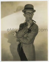 7m761 ROBERT WOOLSEY 7.5x9.5 still '30s wonderful full-length portrait with cigar & bowler hat!