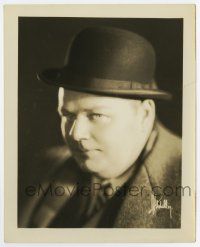 7m765 ROSCOE FATTY ARBUCKLE deluxe 8x10 still '20s great close portrait in bowler hat by Mitchell!