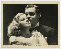 7m777 SARATOGA 8x10 still '37 best romantic close up of Clark Gable & beautiful Jean Harlow!