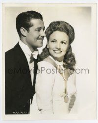 7m797 SOMETHING TO SHOUT ABOUT deluxe 8.25x10.25 still '43 c/u of Don Ameche & Blair by M.B. Paul!