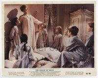 7m084 SOUND OF MUSIC color 8x10 still '65 great image of Julie Andrews putting kids to bed!
