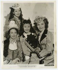 7m806 STORY OF ALEXANDER GRAHAM BELL 8.25x10 still '39 Loretta Young with her real life sisters!