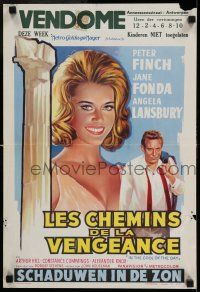 7p233 IN THE COOL OF THE DAY Belgian '63 sexy Jane Fonda gave her love to stranger Peter Finch!