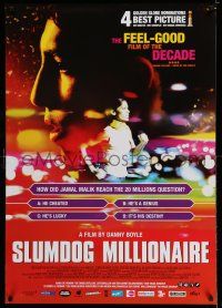 7p258 SLUMDOG MILLIONAIRE Dutch/Belgian video poster '09 Best Picture, Director & Screenplay!