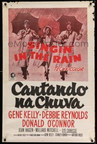 7p058 SINGIN' IN THE RAIN Brazilian R60s Gene Kelly, Donald O'Connor, Debbie Reynolds, musical!