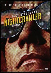 7p029 NIGHTCRAWLER int'l Canadian 1sh '14 cool image of Jake Gyllenhaal with sunglasses!