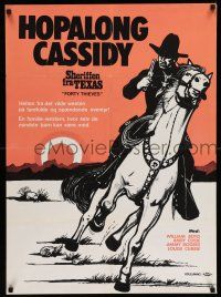 7p627 FORTY THIEVES Danish R60s cowboy William Boyd as Hopalong Cassidy!