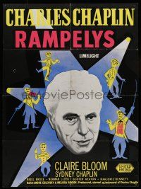7p644 LIMELIGHT Danish R60s great artwork images of aging Master of Comedy Charlie Chaplin!