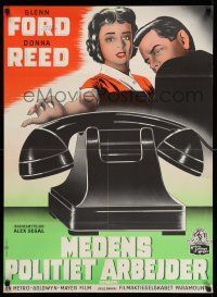 7p670 RANSOM Danish R60s Glenn Ford, Donna Reed, kidnapping!
