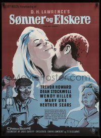 7p691 SONS & LOVERS Danish '60 from D.H. Lawrence's novel, Dean Stockwell & sexy Mary Ure!