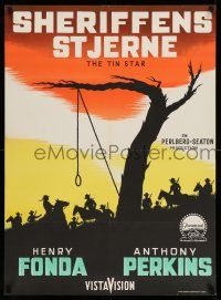 7p704 TIN STAR Danish '57 Henry Fonda & Anthony Perkins, Anthony Mann, different hanging art!